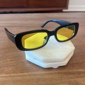 Yellow Tinted Lens Sunglasses